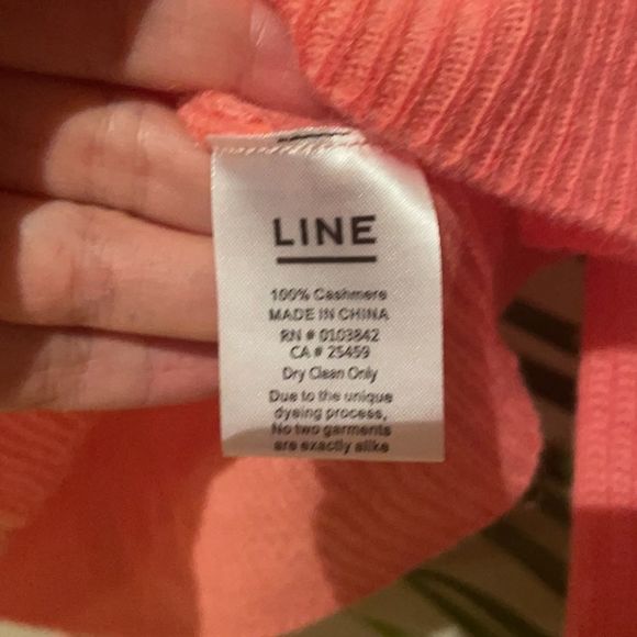 Line. Nala v-neck pure Cashmere sweater extra small coral - Picture 6 of 6